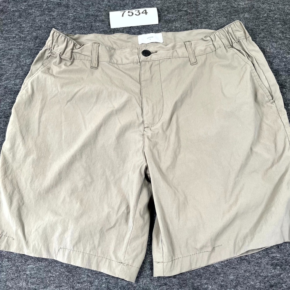 Minimum Shorts Mens W34 Beige Flat Front Zip Fly Casual Outdoor Streetwear